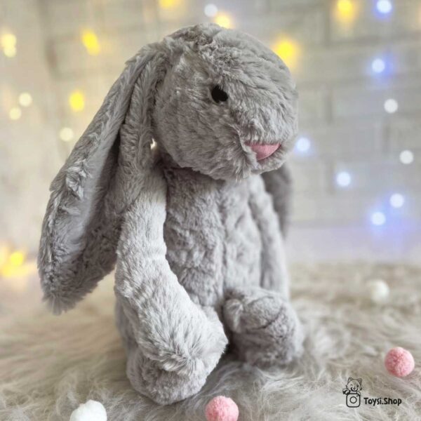 عروسک خرگوش جیلی کت طوسی