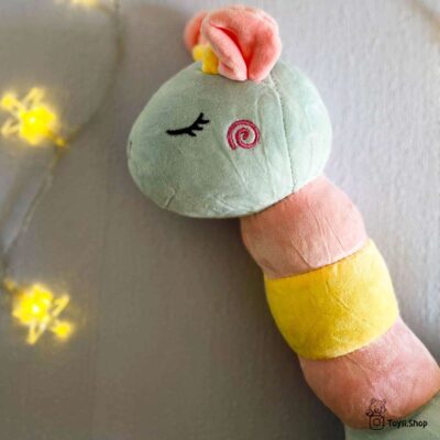 عروسک زرافه گردن حلقه ای رنگارنگ