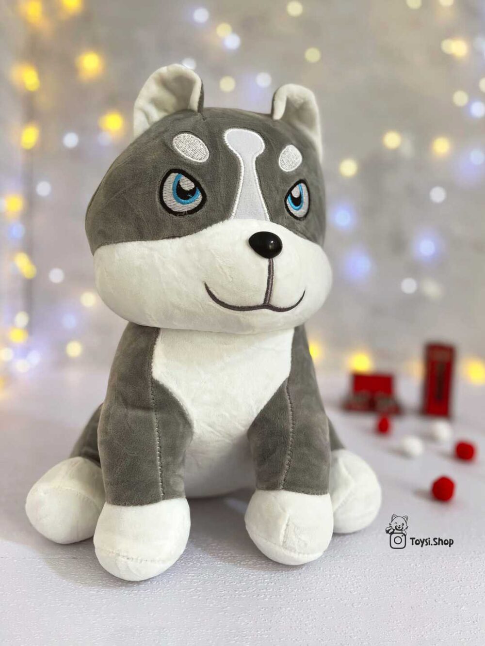 عروسک سگ هاسکی بزرگ