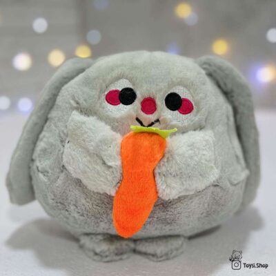 عروسک خرگوش تپل عروسک خرگوش هویج به دست
