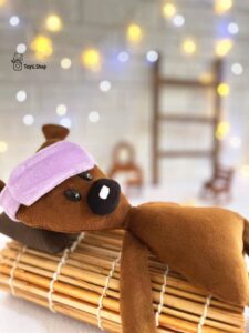 خرید و قیمت عروسک تدی مستربین با چشم بند