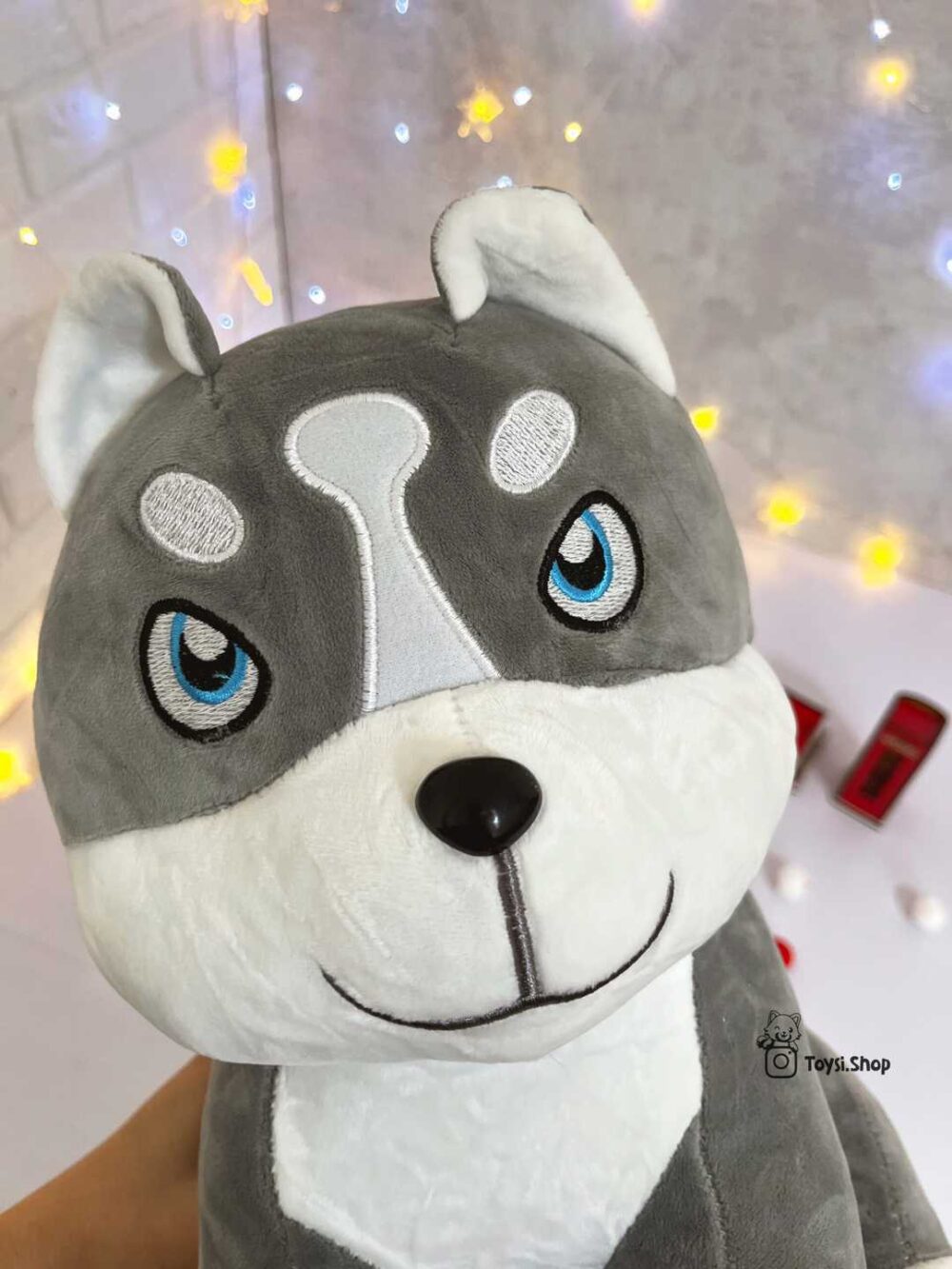عروسک سگ هاسکی بزرگ
