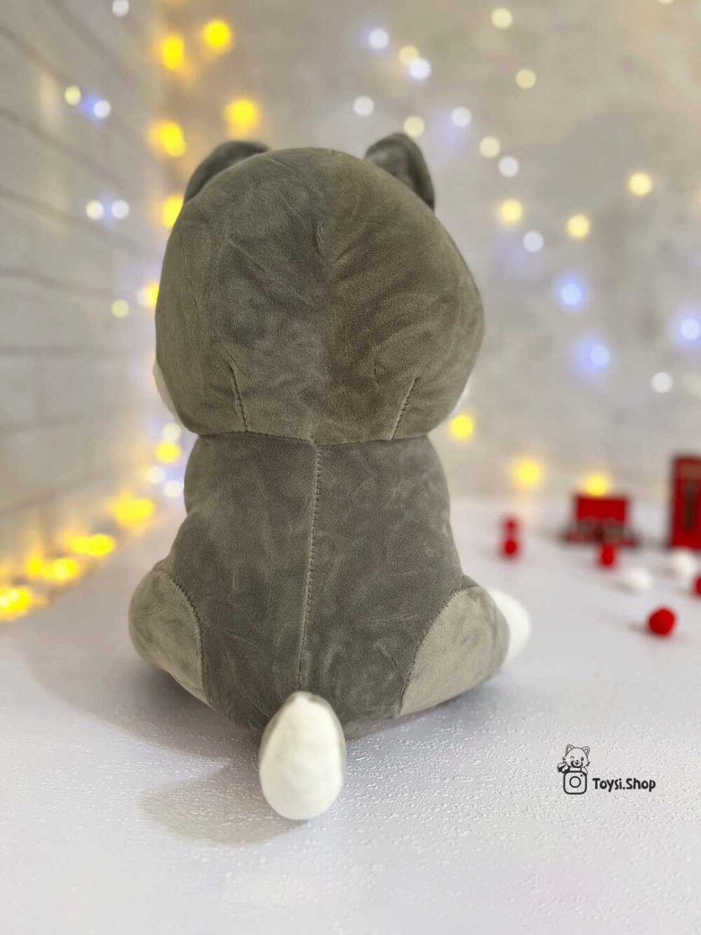 عروسک سگ هاسکی بزرگ