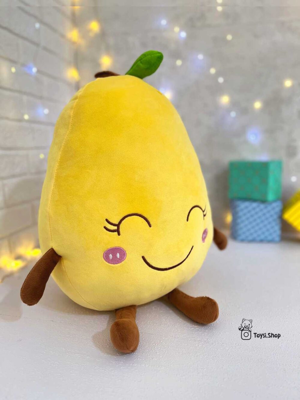 عروسک گلابی بالشتی