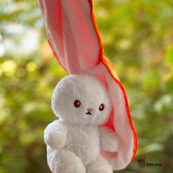 عروسک طرح خرگوش مدل سورپرایزی زیپی