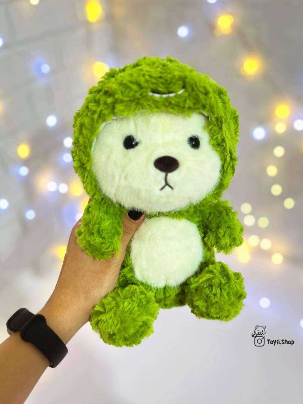 عروسک خرس لباس دایناسوری