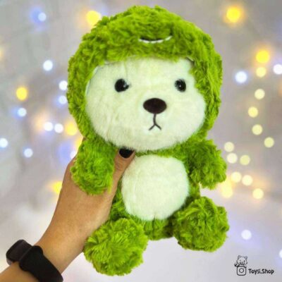 خرس هودی دار عروسک خرس لباس دایناسوری