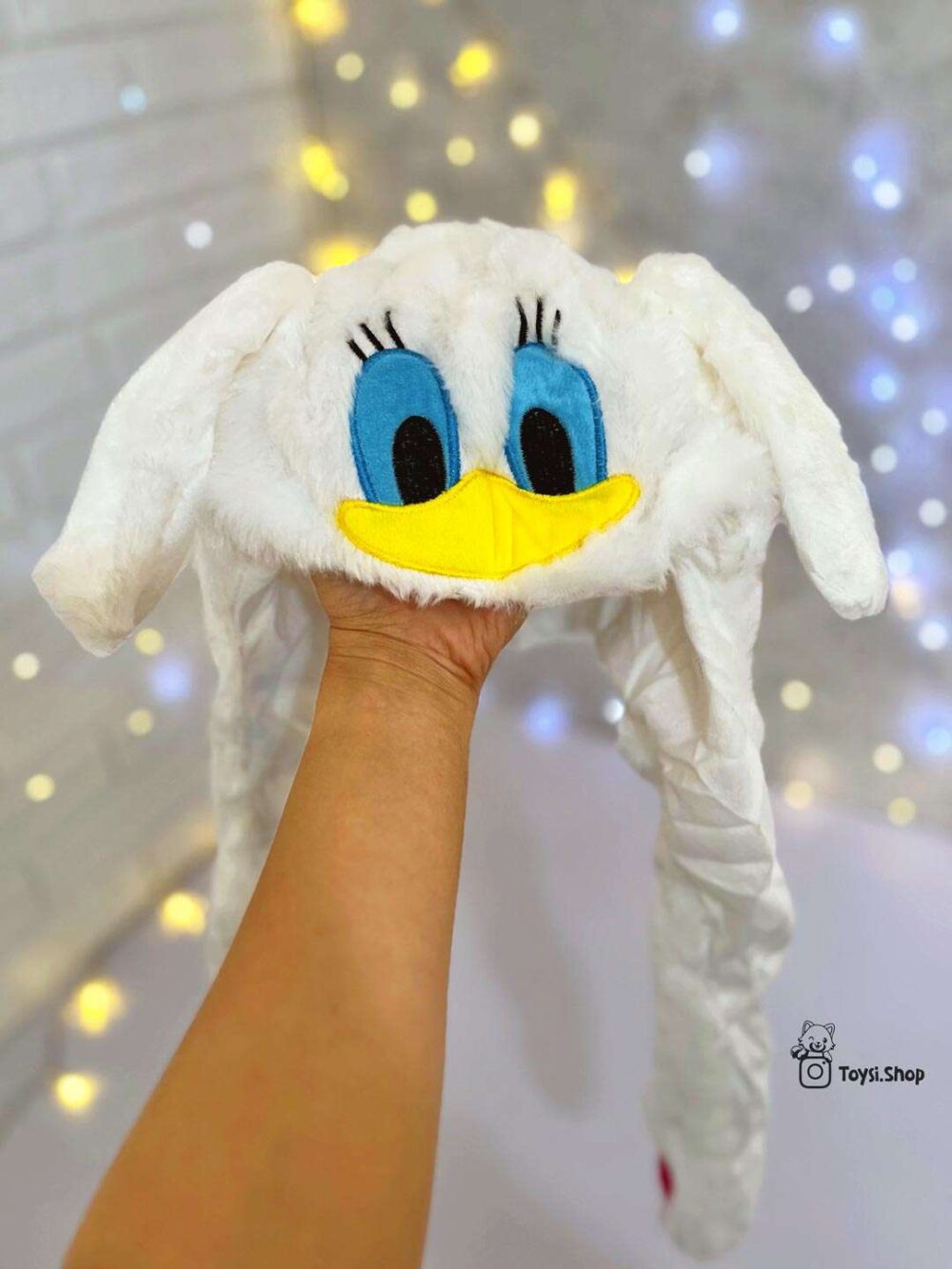 کلاه پمپی سفید دخترانه