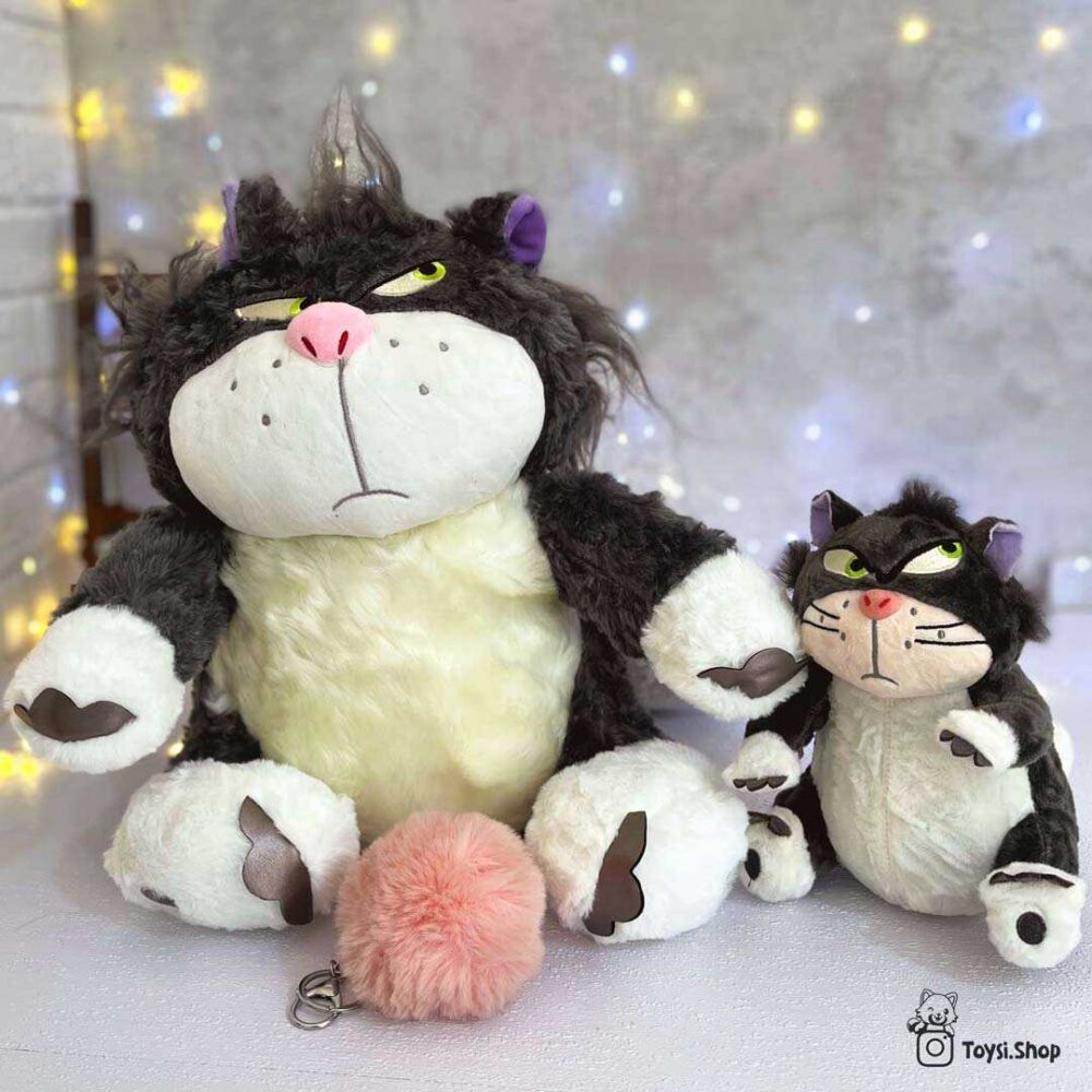 عروسک گربه لوسیفر عروسک گربه اخمو