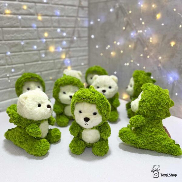 عروسک خرس لباس دایناسور اورجینال