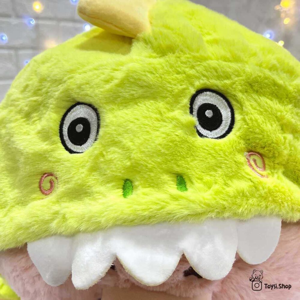 عروسک خوک لباس دایناسوری خرید عروسک خوک پولیشی اورجینال