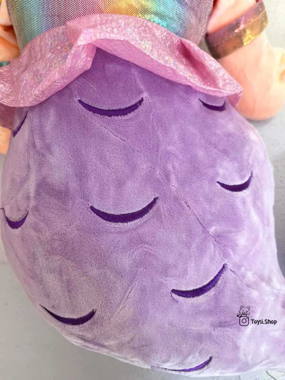 عروسک پری دریایی بالشتی پتودار عروسک پتو دار