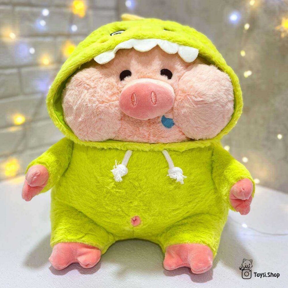 عروسک خوک لباس دایناسوری عروسک خوک لپی