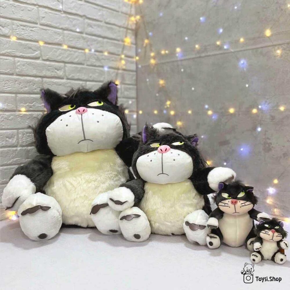 عروسک گربه لوسیفر عروسک گربه بدجنس