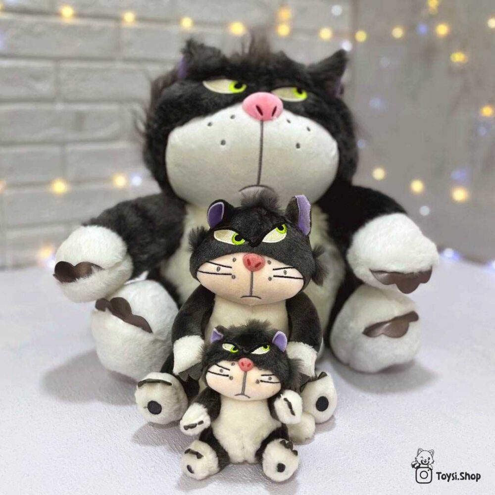 عروسک گربه لوسیفر عروسک طرح شخصیت گربه لوسیفر