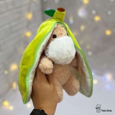 عروسک پولیشی الاغ داخل موز عروسک الاغ سورپرایزی داخل موز