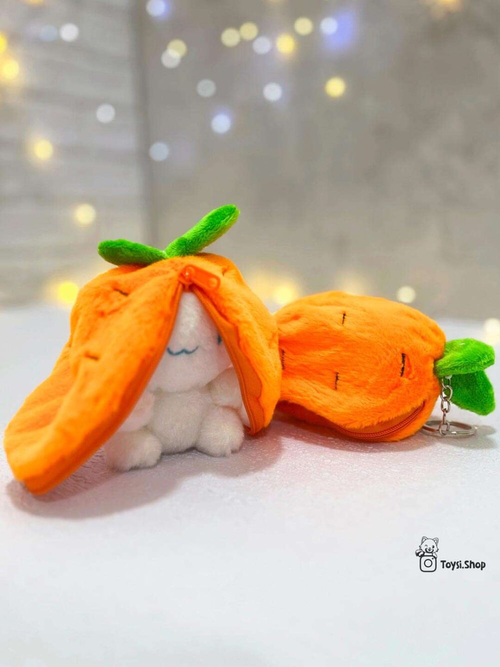 جاسوئیچی خرگوش سورپرایزی عروسک آویز خرگوش سوپرایزی