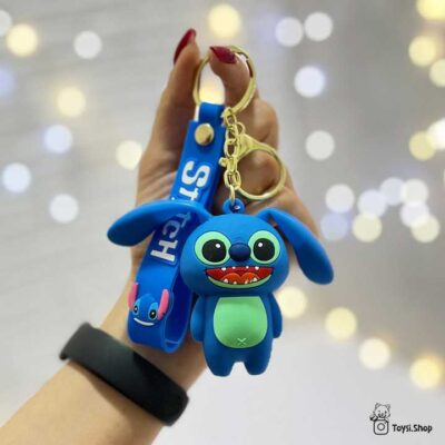 جاکلیدی استیچ گوش پمپی جاکلیدی استیچ پمپی آبی