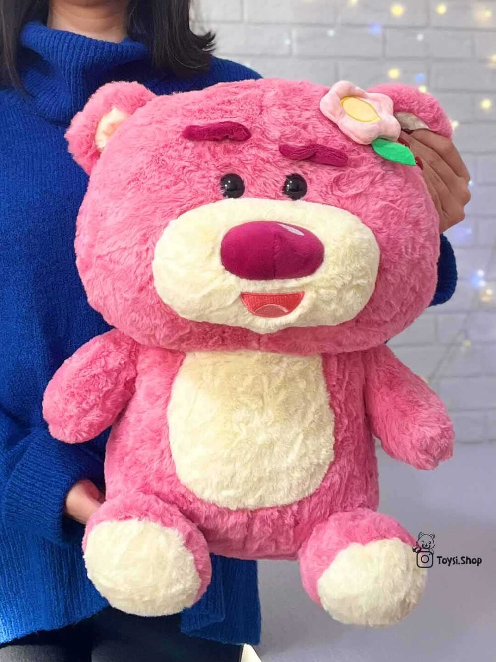 عروسک خرس اورجینال لاتسو صورتی