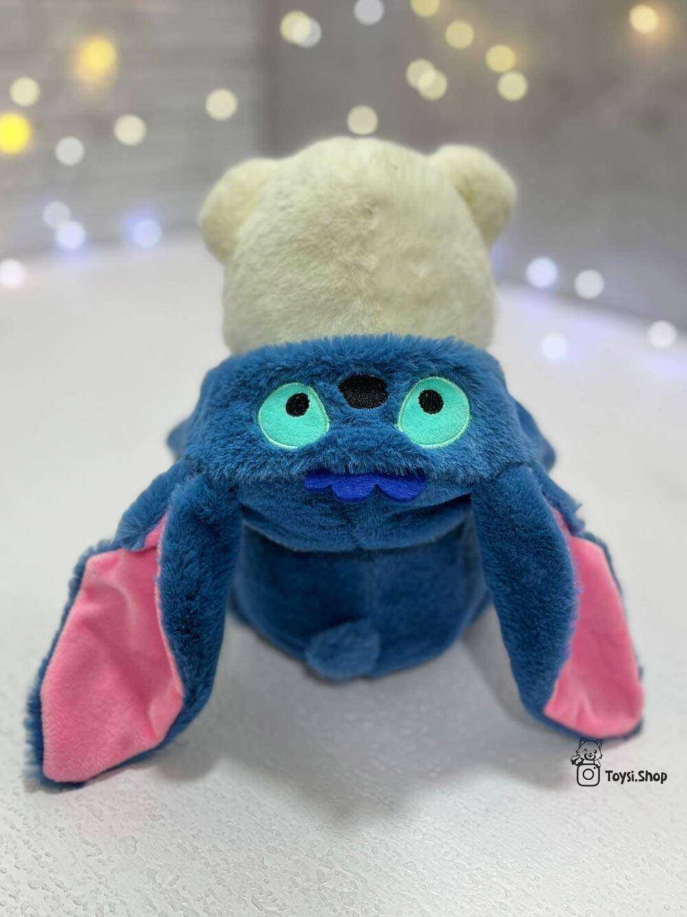 عروسک خرس هودی استیچ عروسک پولشی خرس لباس پوش