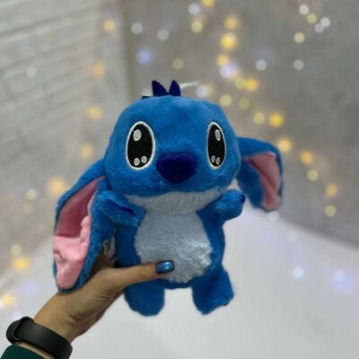 عروسک استیچ پرزی کوچک آبی