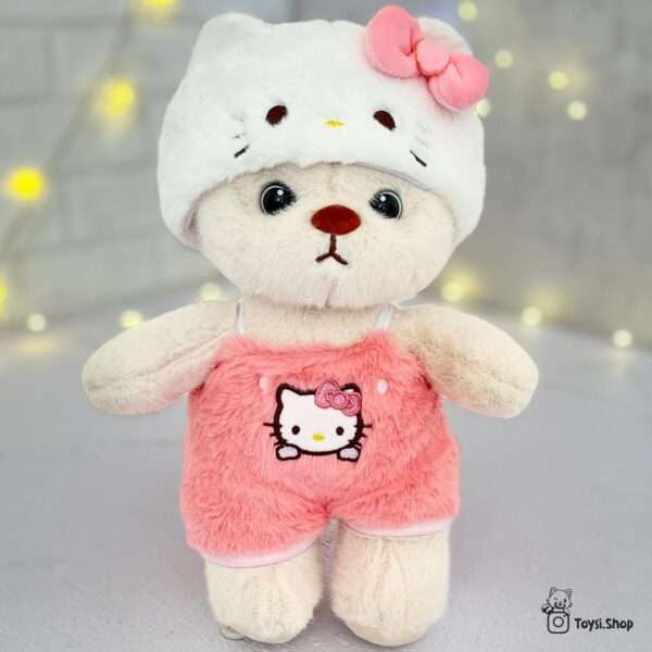 خرید عروسک خرس لباس کیتی