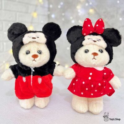 خرید عروسک خرس هودی مینی موس خرید عروسک خرس لباس مینی موس