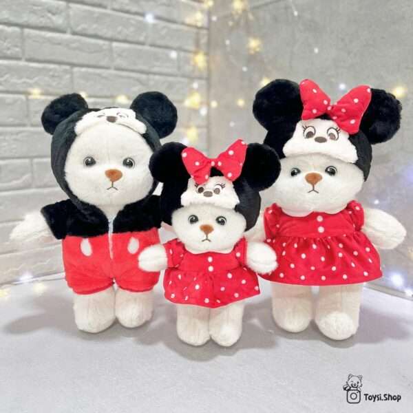 عروسک خرس دوچهره مینی موس