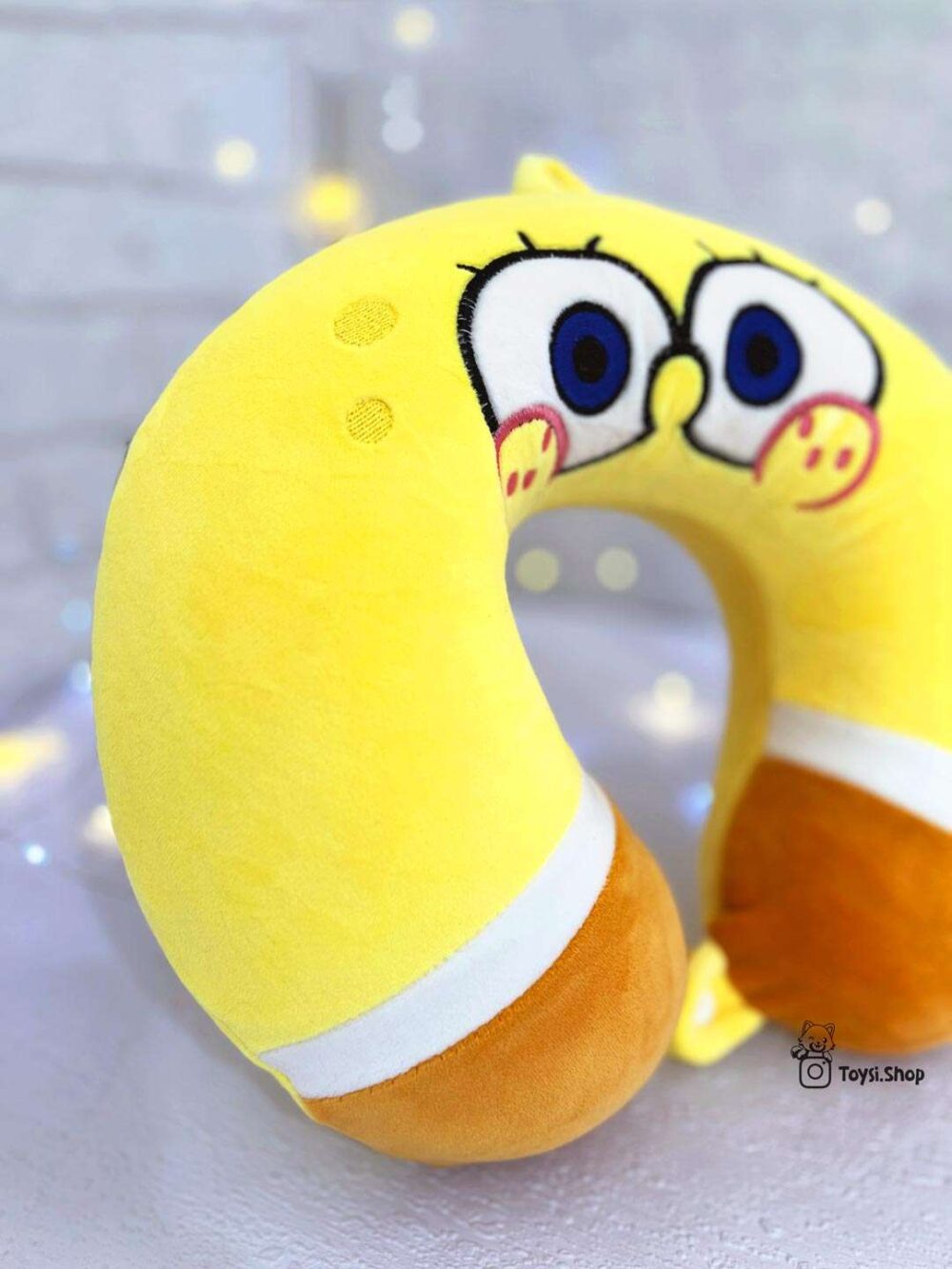 بالشت گردنی باب اسفنجی بالش فانتزی طرح باب اسفنجی