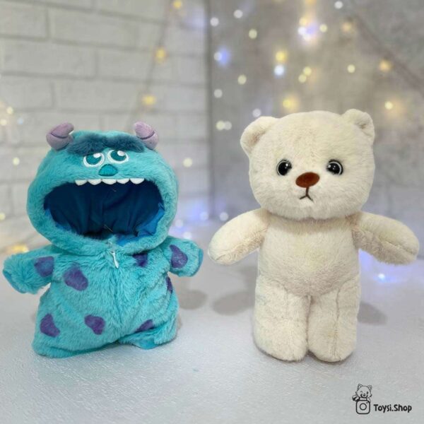 عروسک طرح خرس دوچهره مدل تن پوش سالیوان