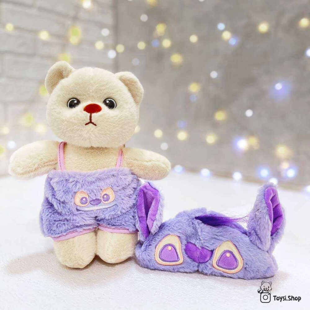 عروسک خرس استیج بنفش