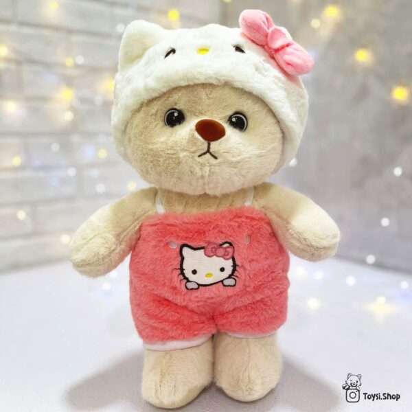 عروسک خرس دوچهره مدل کیتی