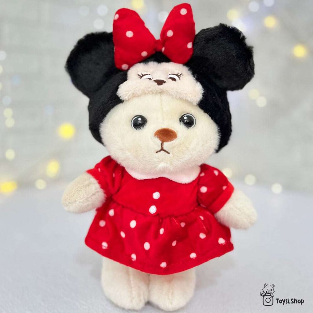 عروسک خرس هودی مینی موس عروسک خرس لباس مینی موس