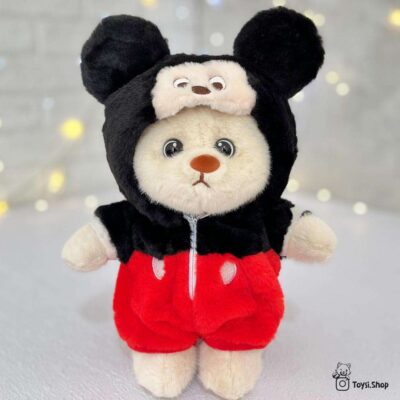 عروسک خرس لباس میکی موس