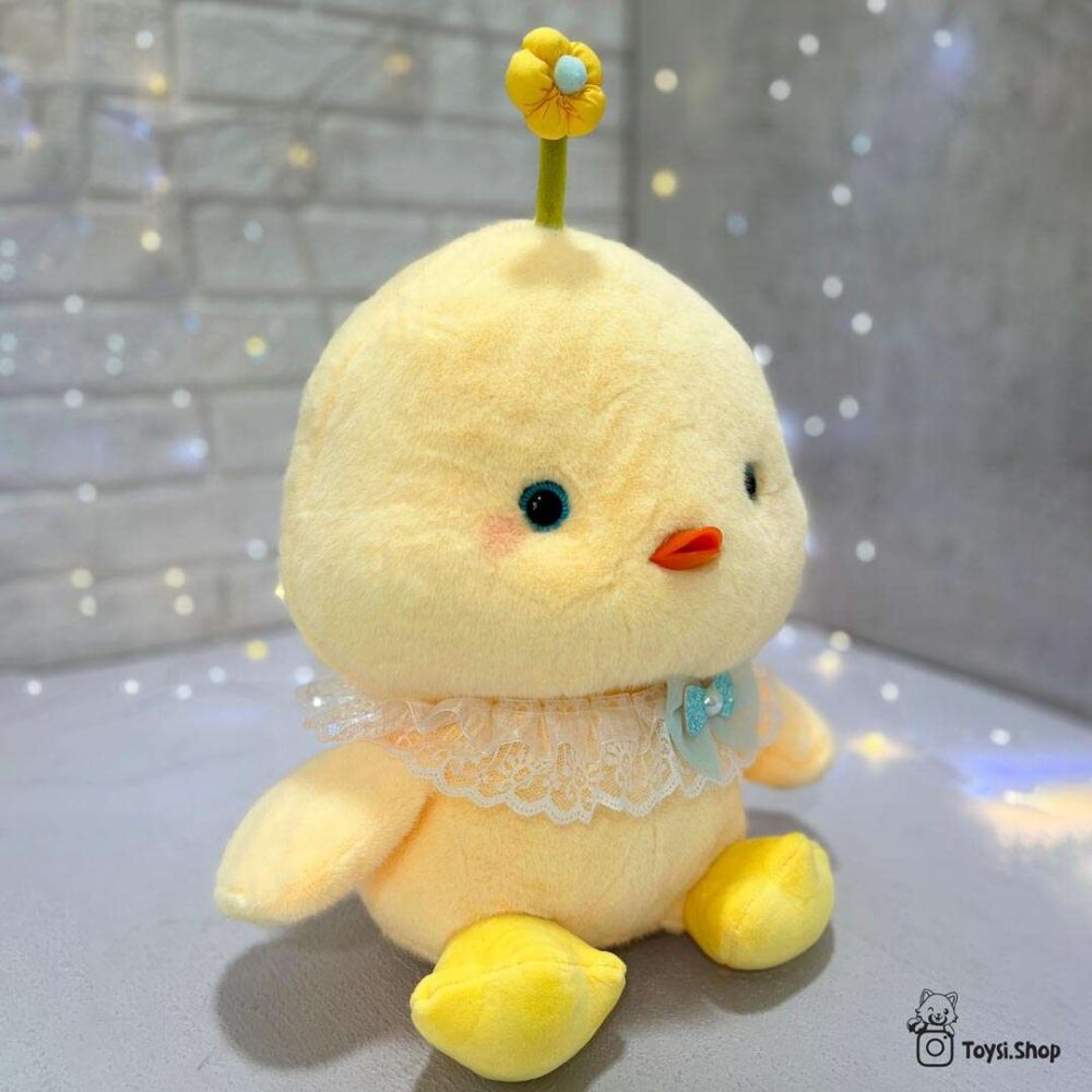 عروسک جوجه گل به سر عروسک جوجه گل دار