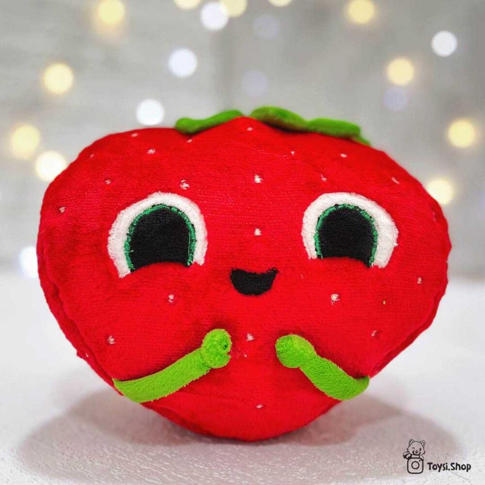 عروسک توت فرنگی صورتی