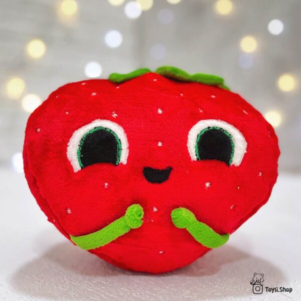 عروسک توت فرنگی صورتی