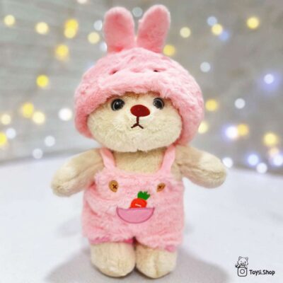 عروسک خرس لباس خرگوشی