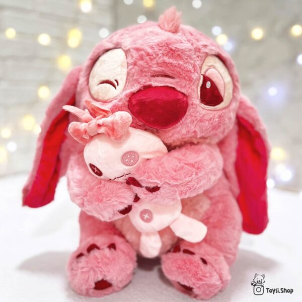 عروسک استیچ بچه بغل صورتی