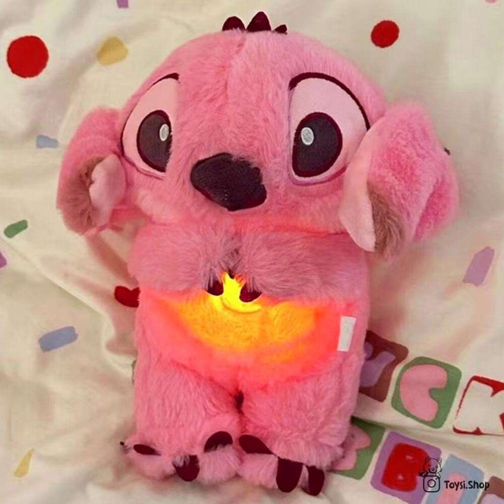 عروسک استیچ نفس کش صورتی عروسک خرس نفس کش وارداتی استیچ و آنجل