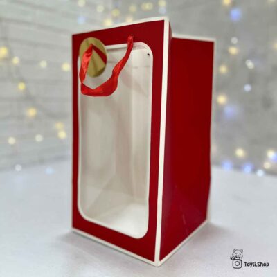 خرید پاکت هدیه ارزان خرید بگ طلقی قرمز