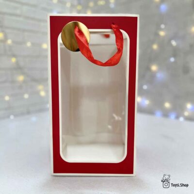 پاکت هدیه طلقی قرمز