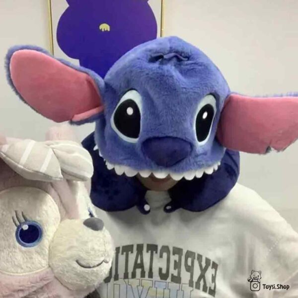 بالش گردنی استیچ آبی