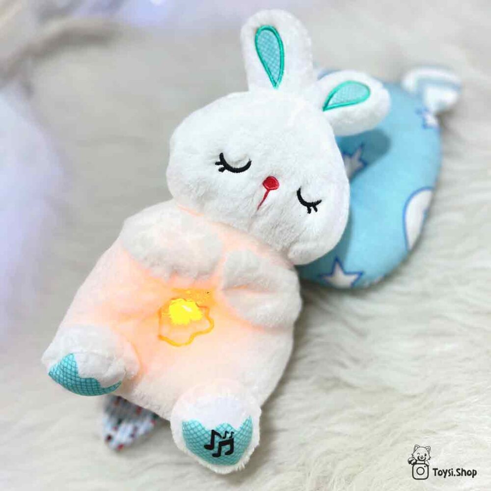 عروسک خرگوش زنده عروسک خرگوش خرپوفی سفید