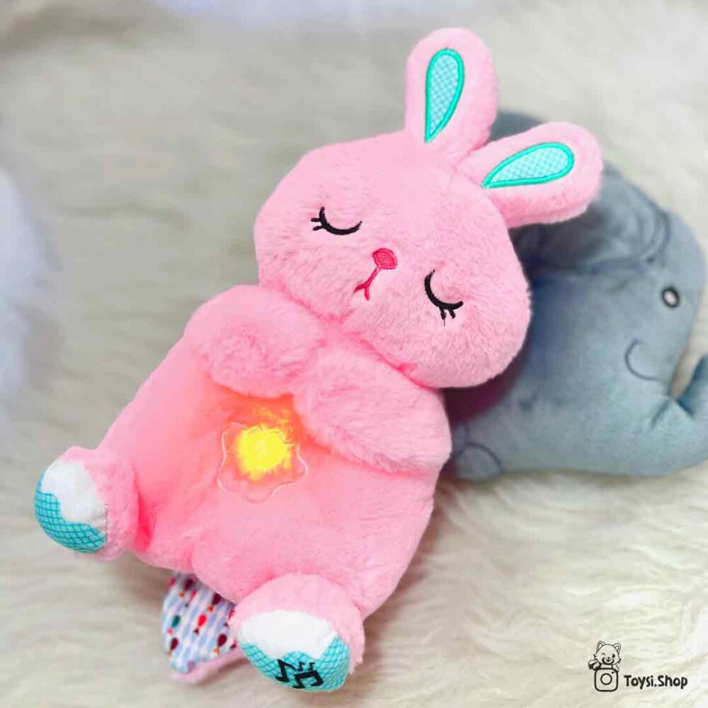 عروسک خرگوش زنده عروسک خرگوش موزیکال تنفسی