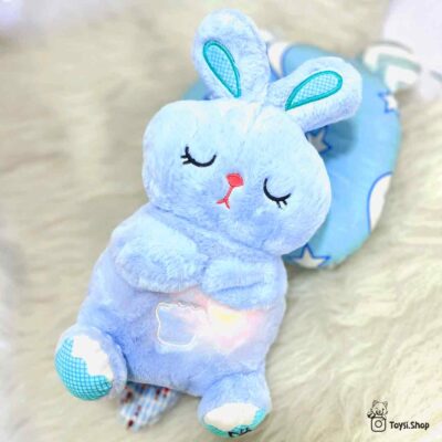 عروسک خرگوش زنده آبی