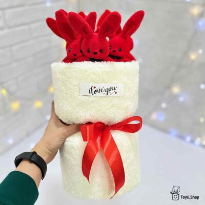 بوکت خرگوشی قرمز ولنتاین