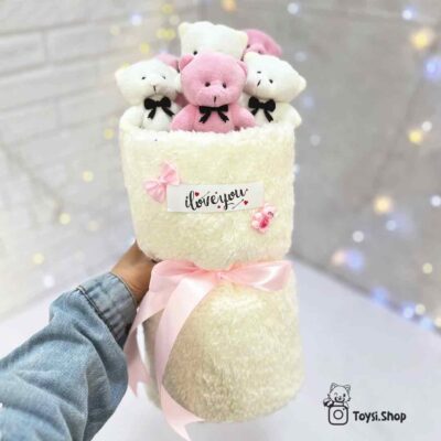 بوکت خرسی صورتی ولنتاین