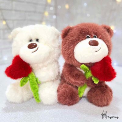 عروسک خرس ولنتاین قلب بدست