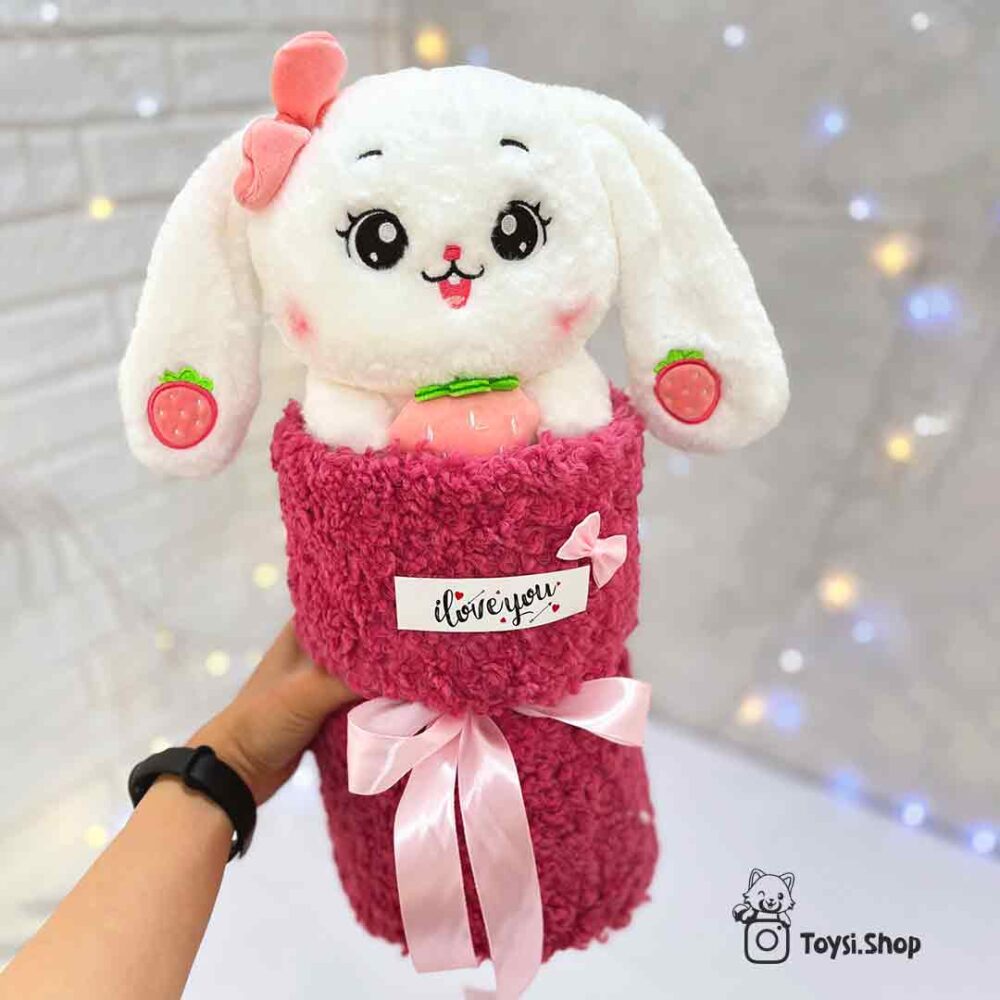 بوکت خرگوش میوه به دست